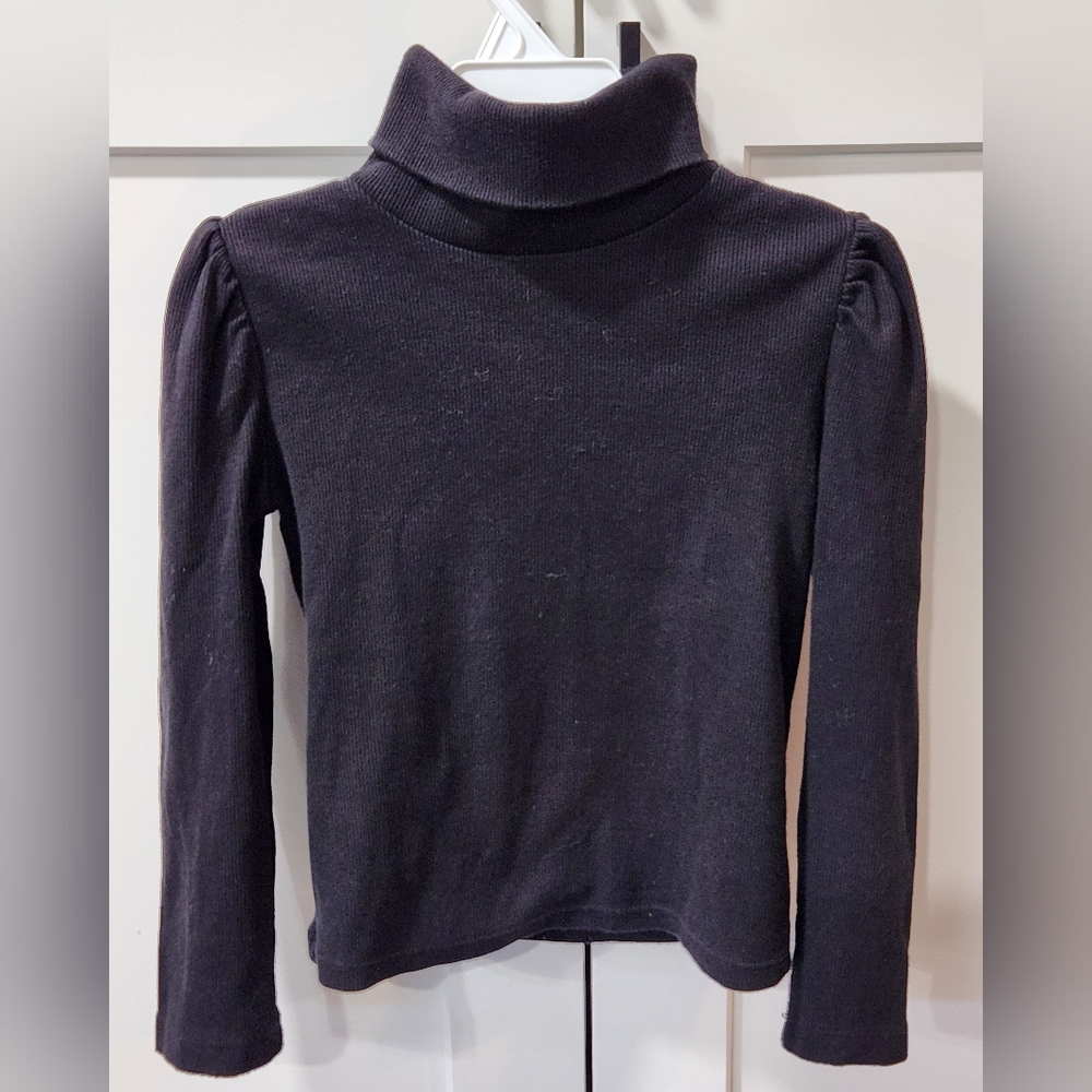 GAP Black Ribbed Turtleneck